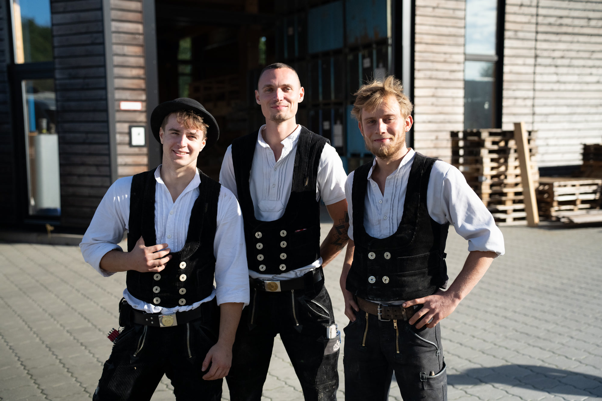 Junge Zimmerer-Gesellen von Diestelmeier-Witte in Seevetal
